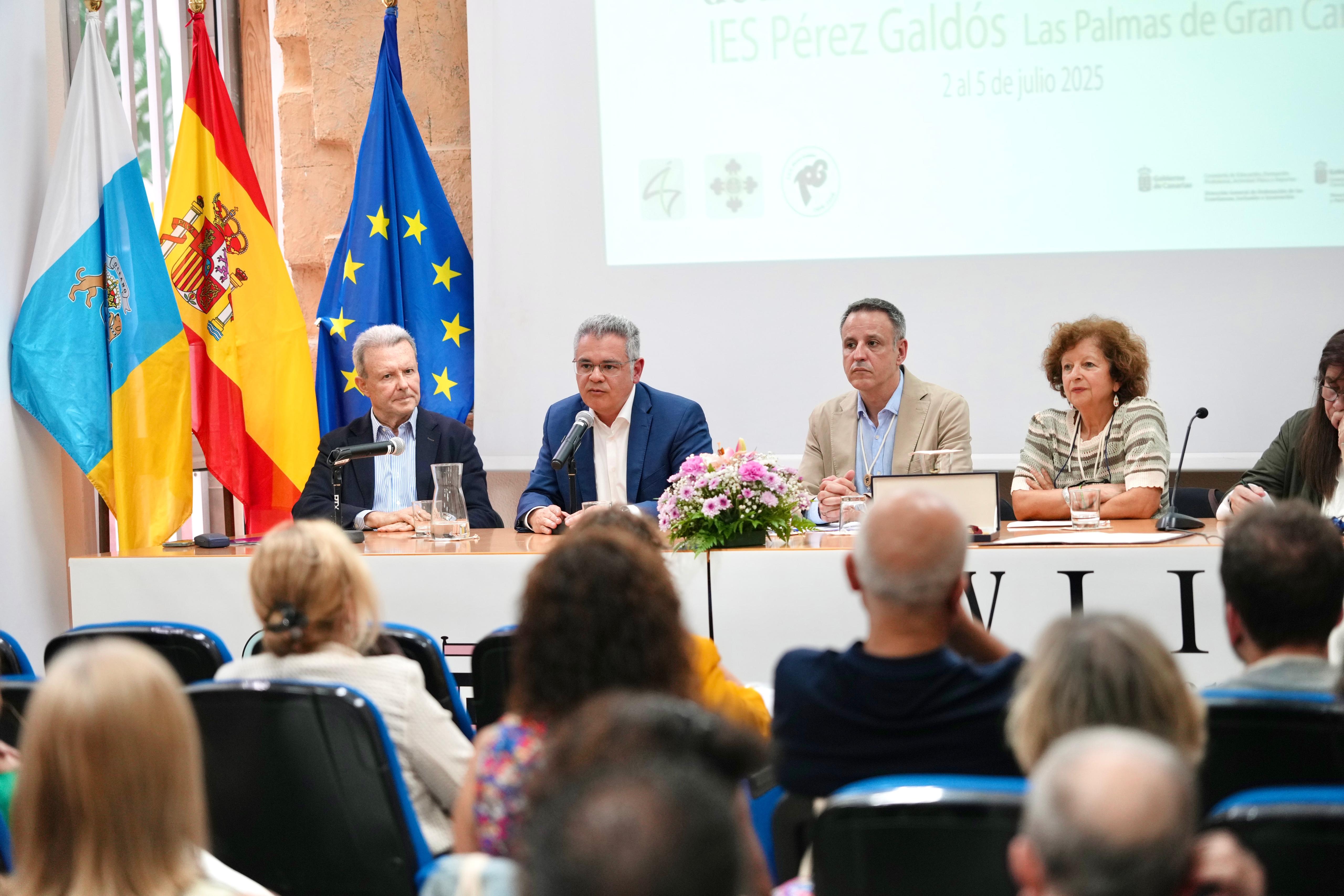 Inauguración de las 18ª Jornadas Nacionales de Institutos Históricos en el IES Pérez Galdós.