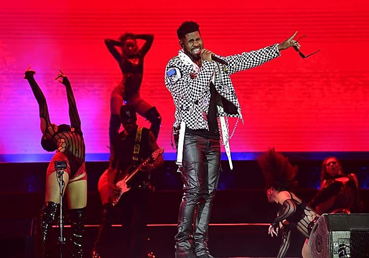 Jason Derulo, durante su concierto.