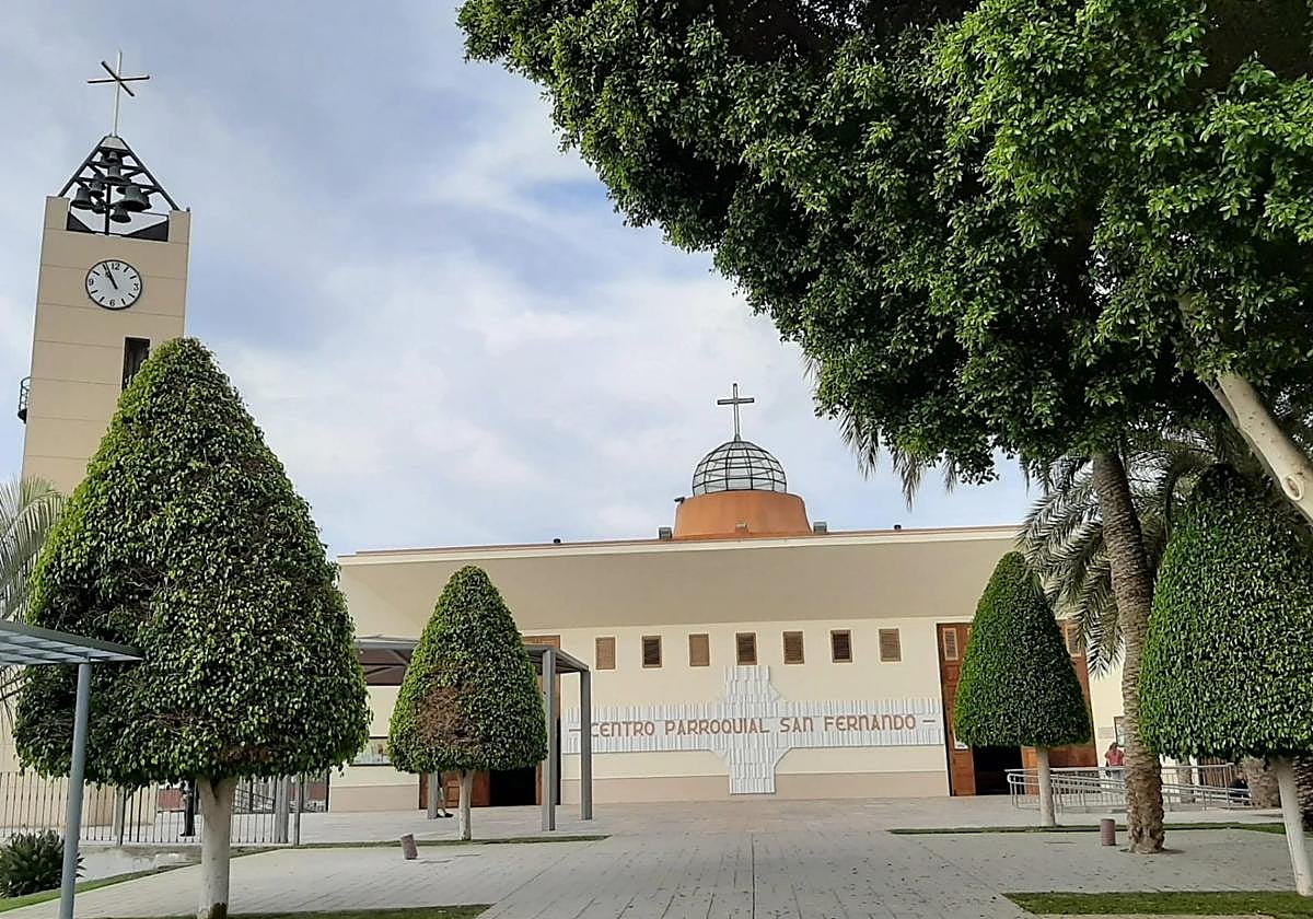 Vista de la cúpula de cristal de la iglesia de San Fernando de Maspalomas.