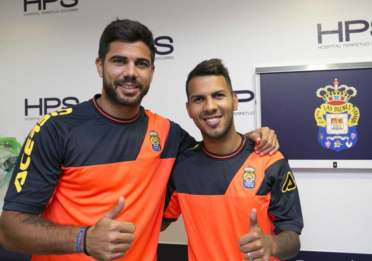 Aythami y Viera, años atrás en la UD.