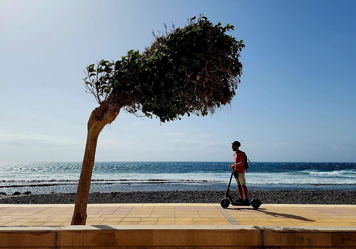 Jornada de calor y viento en Gran Canaria.