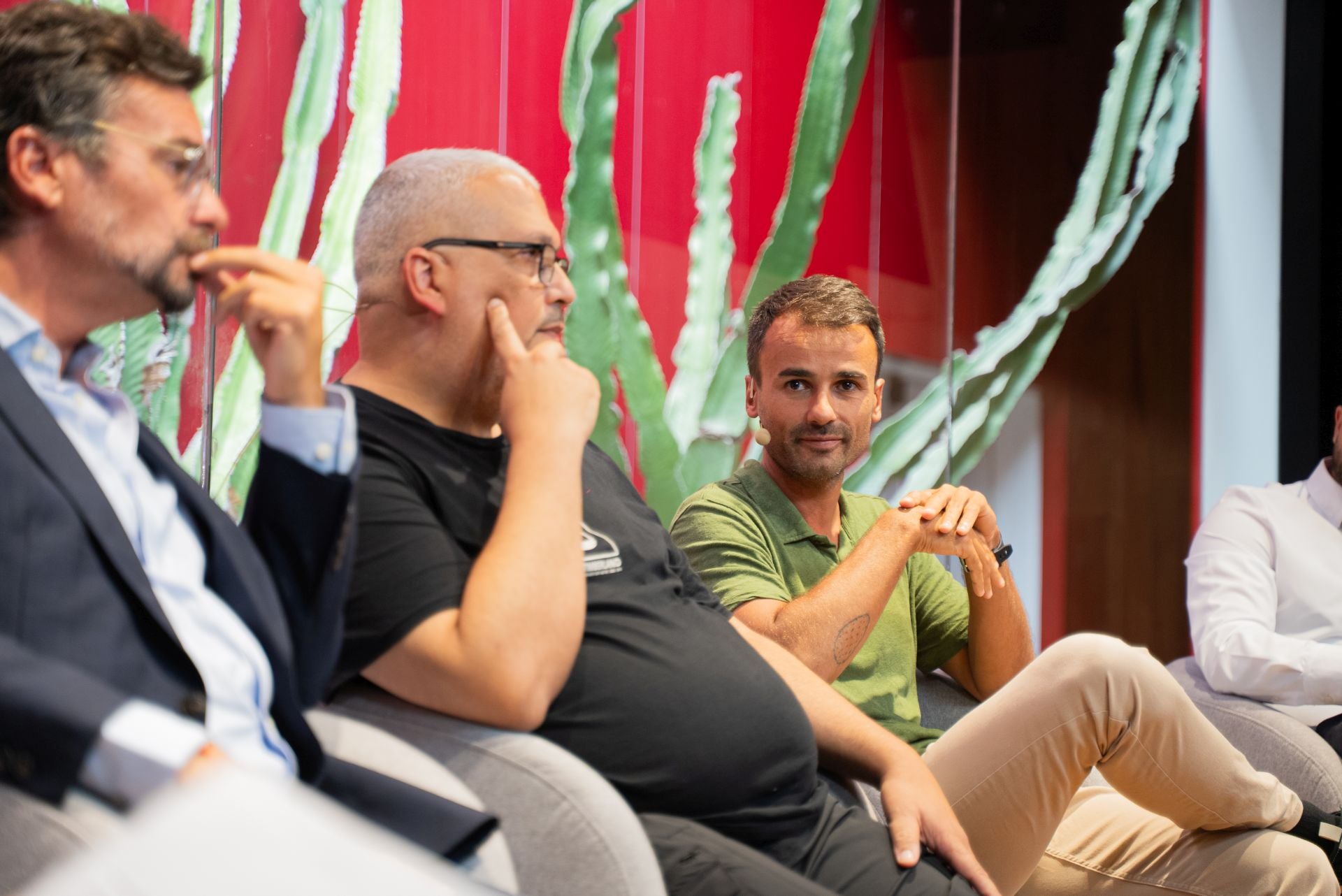 De izquierda a derecha, Nicolás Villalobos, Germán Ortega y Borja Marrero