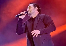 Bustamante durante un concierto.