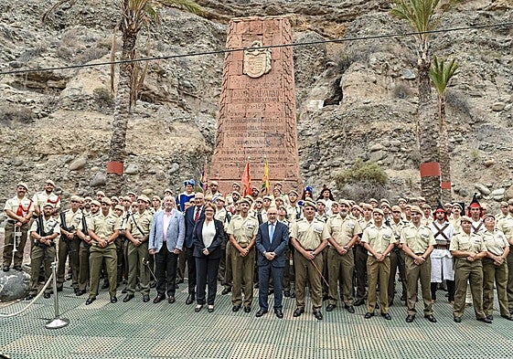 Participantes en la conmemoración del 426 aniversario de la victoria de El Batán.