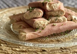 Canelones fríos de jamón