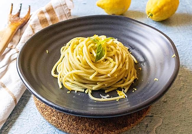 Espagueti al limón