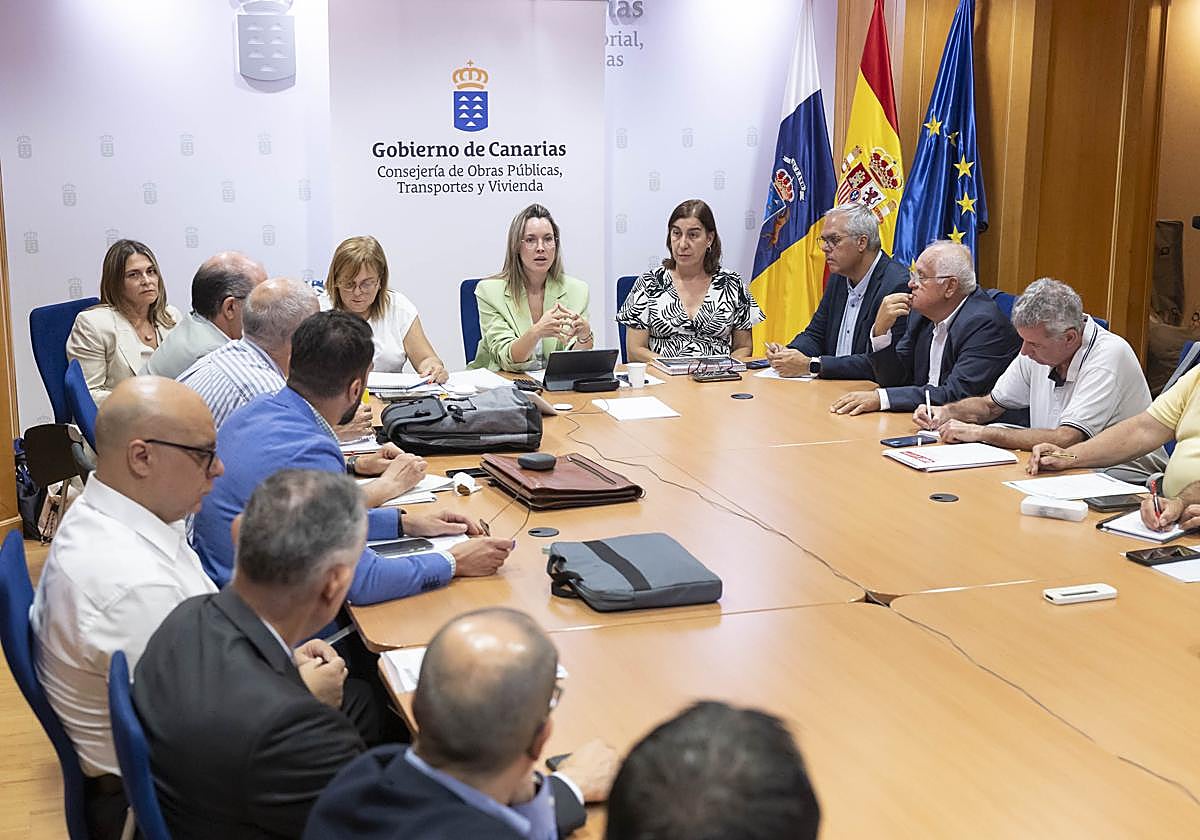 María Fernández presidió las reuniones de las Mesas de Viajeros y del Transporte de Mercancías.