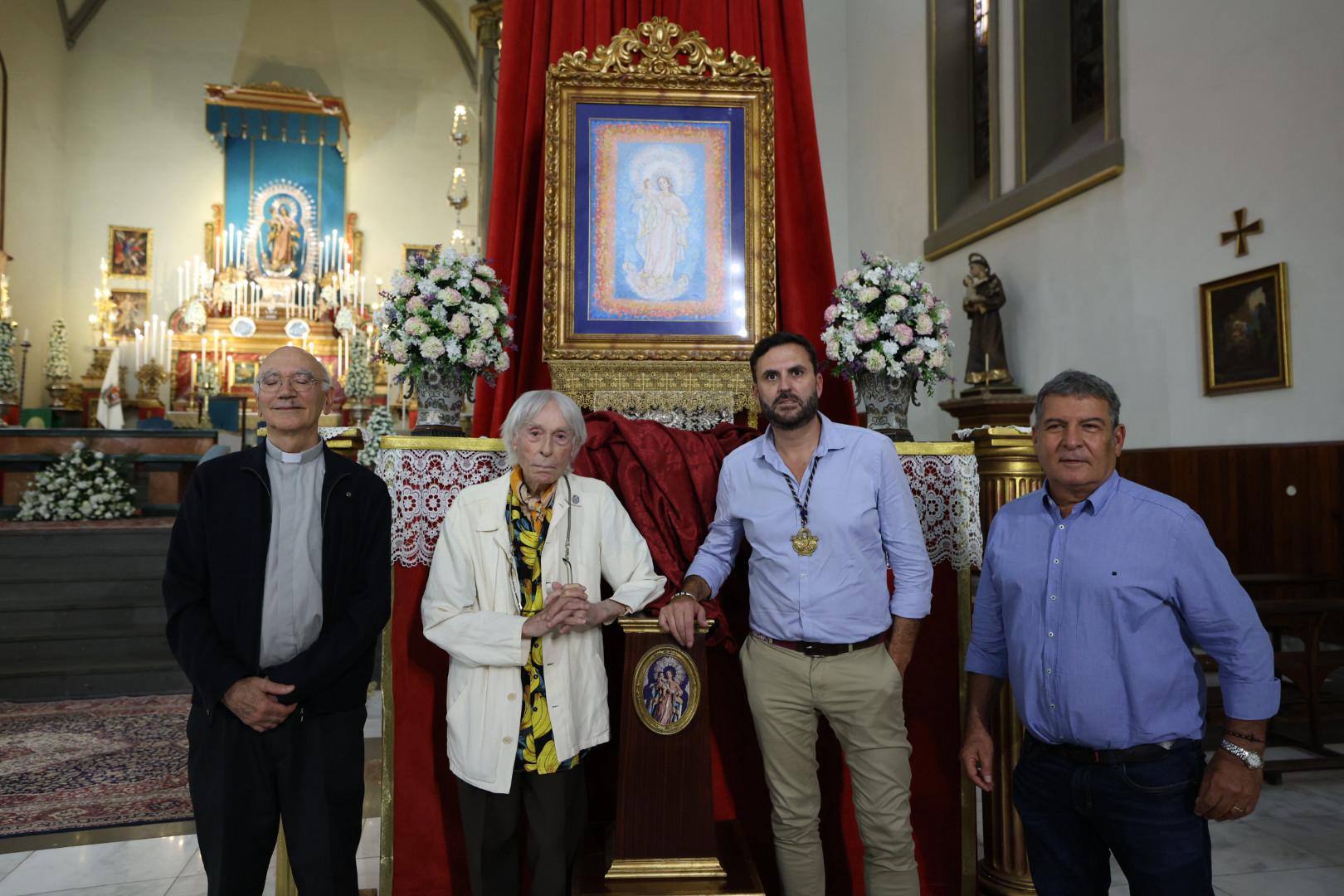 Dámaso dona una obra para la coronación de la Virgen de La Luz
