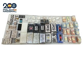 También fueron intervenidas dos básculas de precisión y  material para el pesaje y embalaje de la droga.