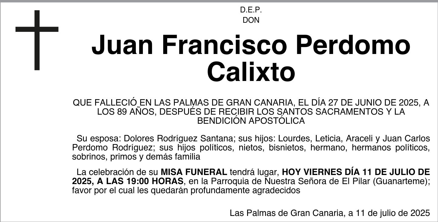 Juan Francisco Perdomo Calixto