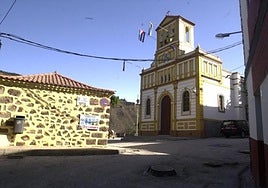 Iglesia del barrio de Las Lagunetas, en las cumbres de San Mateo.