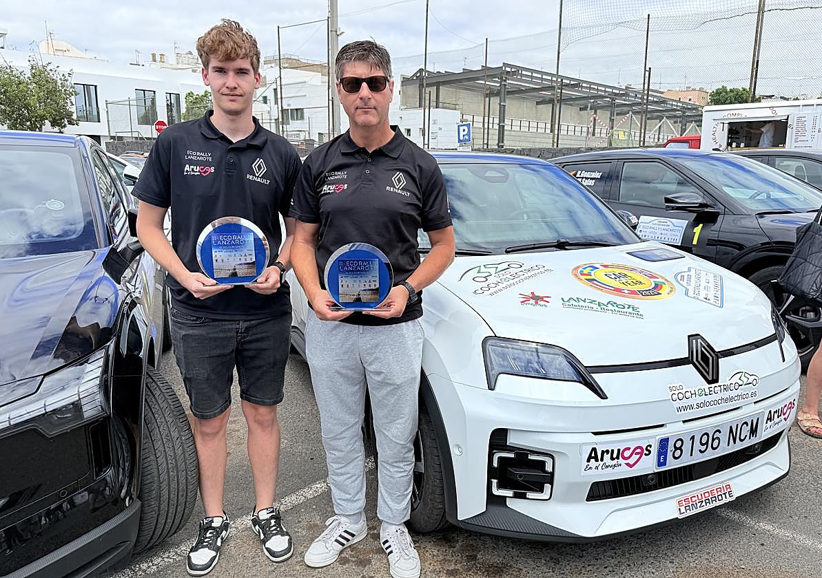 Los ganadores del II Eco Rally Lanzarote.