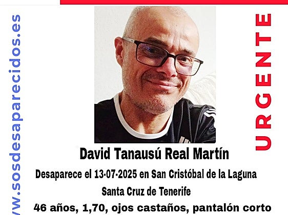 Buscan en La Laguna a David Tanausú Real Martín
