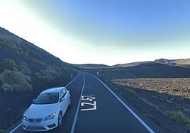 Imagen de la LZ-67, la carretera que se ha colado entre las 15 más 'multonas' del país.