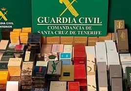 Material incautado por la Guardia Civil.