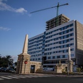Imagen de archivo de un edificio de viviendas en construcción en la capital grancanaria.