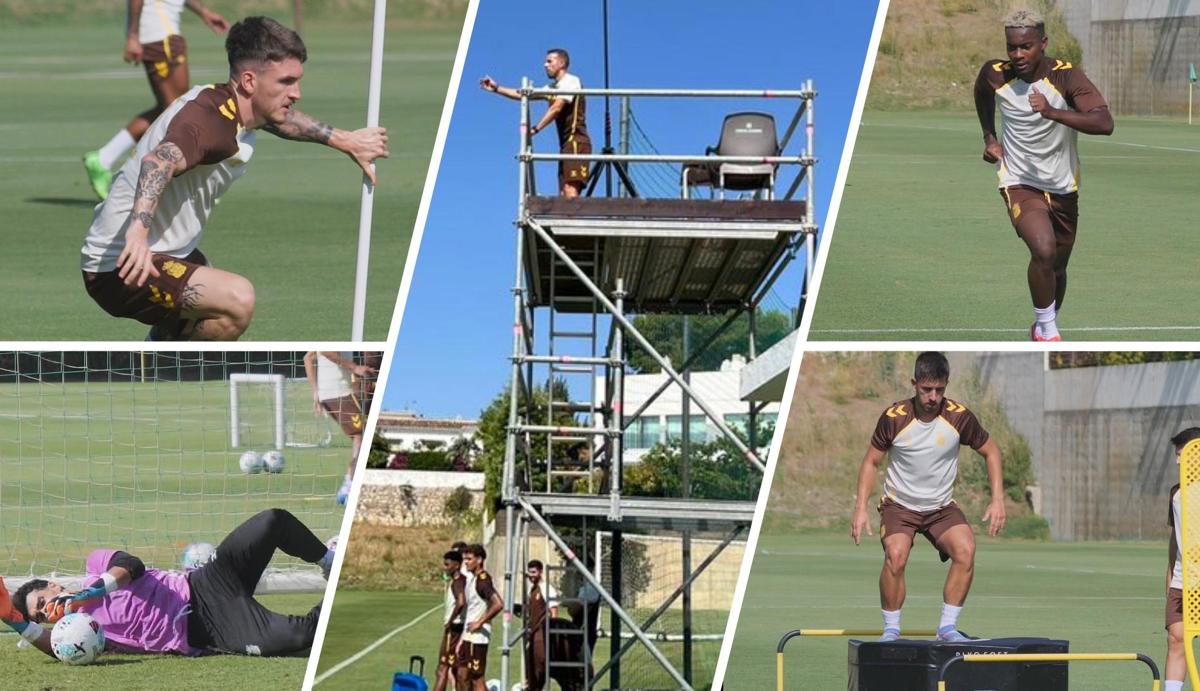 Imágenes de la segunda sesión de entrenamiento de la UD en Marbella.