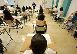 Aspirantes a una plaza docente en Canarias en las oposiciones de este año.