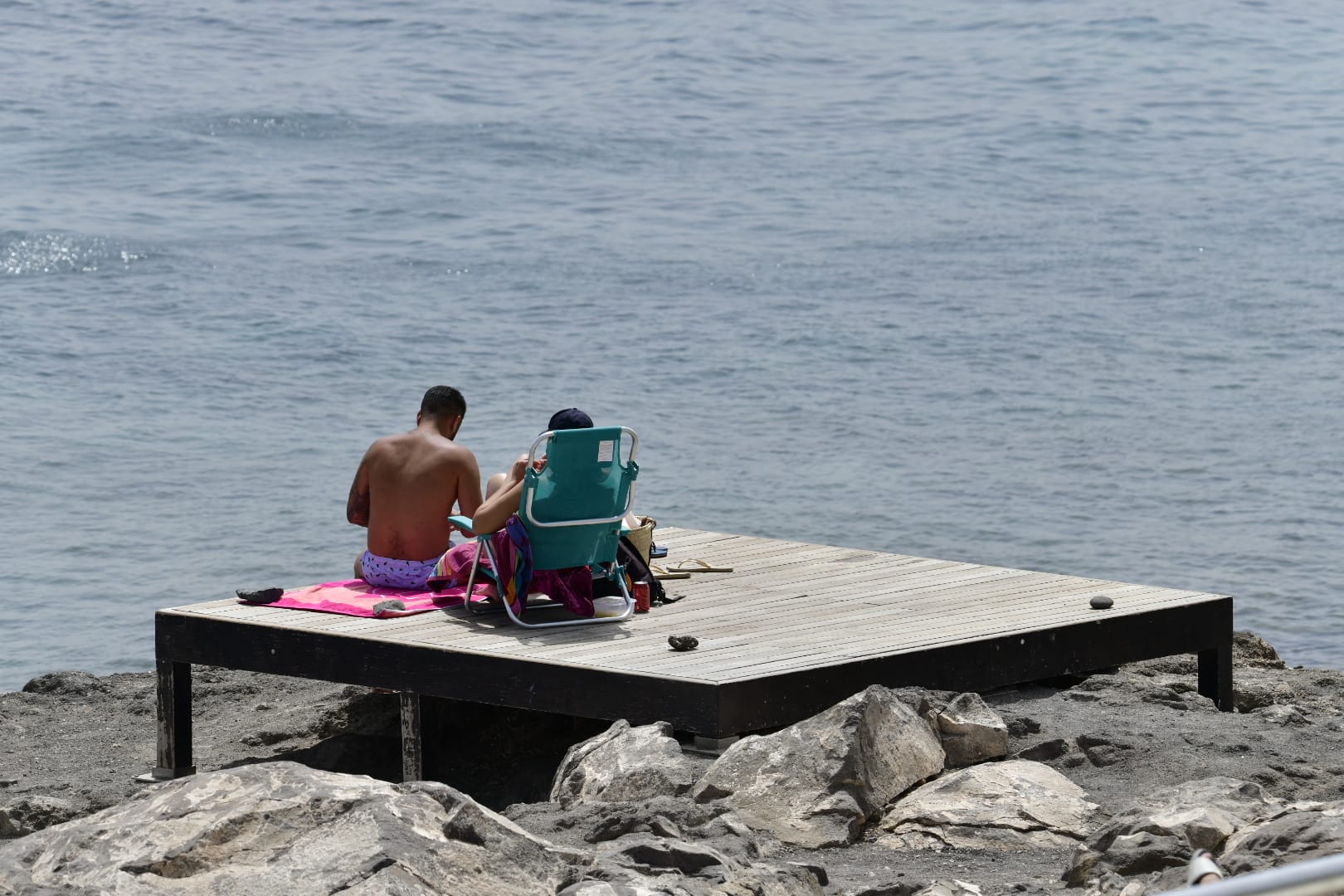 El intenso sol y calor se hacen sentir en Gran Canaria