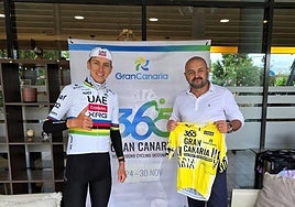 Pogačar, vigente campeón del Tour y leyenda del ciclismo, firma por Gran Canaria
