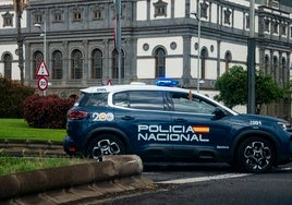 Vehículo oficial de la Policía Nacional.