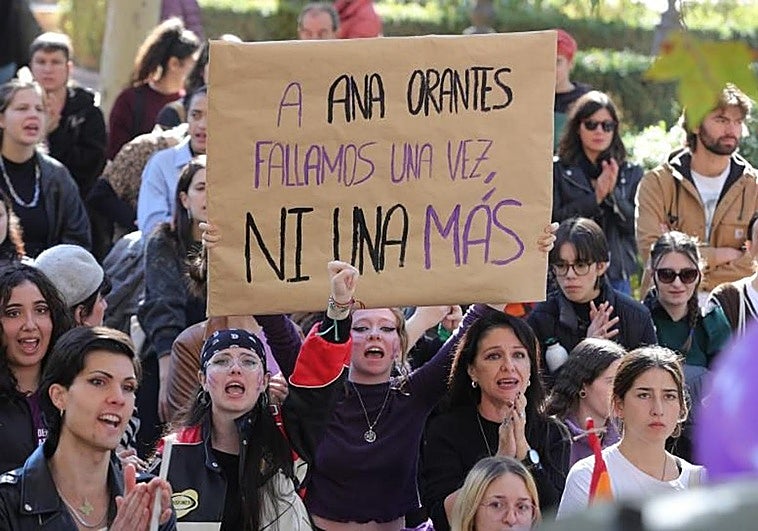 Imagen de una manifestación contra la violencia machista.