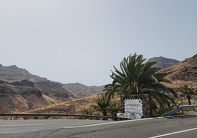 Veneguera, en Mogán, también era un horno este viernes al mediodía.