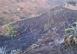 Así amaneció la zona del incendio.