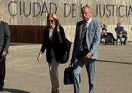 Imagen de la gerente de Geursa, Marina Más, acude a la Ciudad de la Justicia para declarar por el caso Valka.