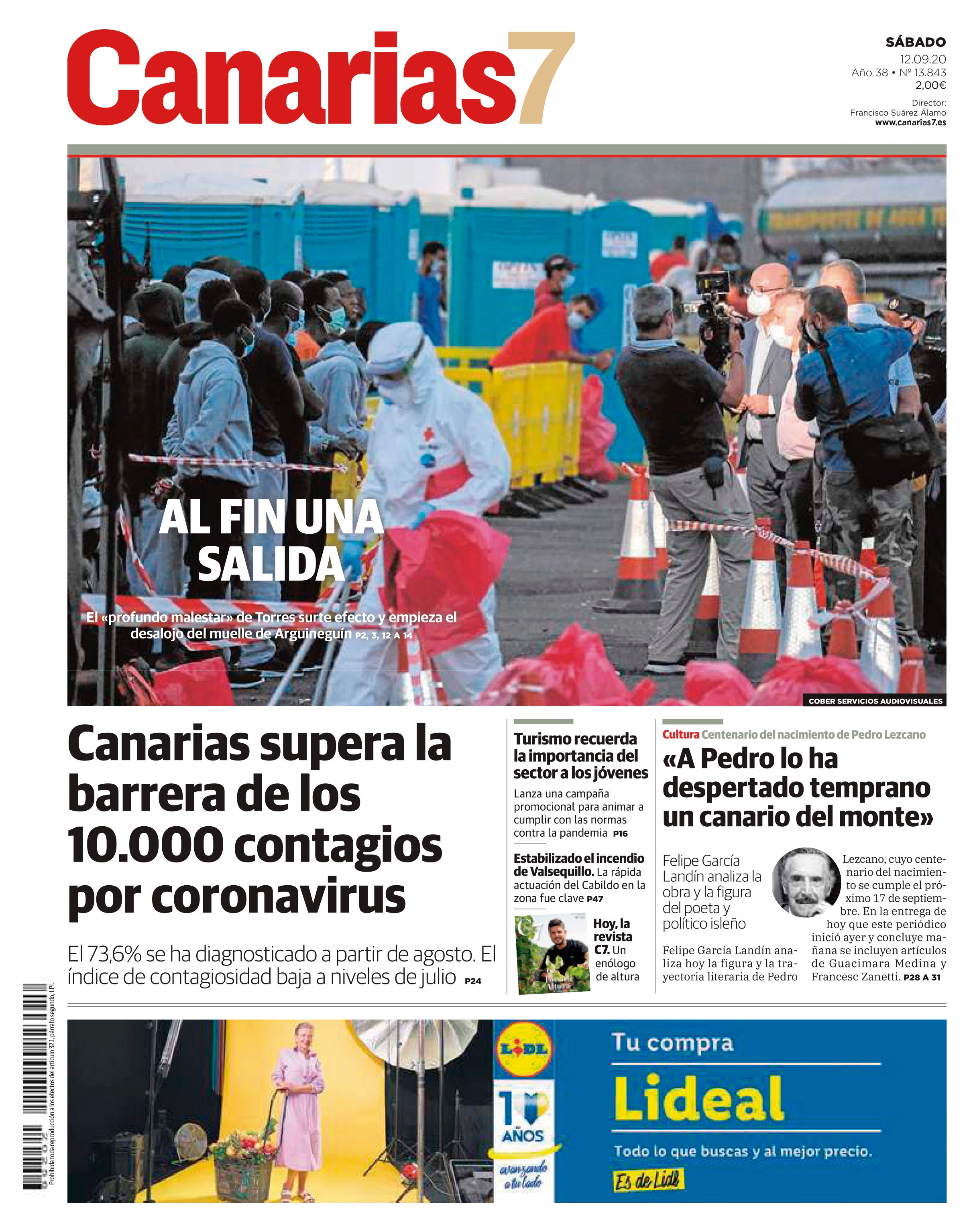 Las portadas que señalaron el campamento de Arguineguín