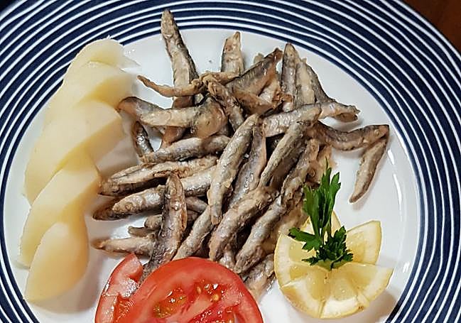 Longorones fritos en Las Lagunetas