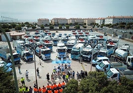 Imagen de archivo de la flota de recogidos de residuos del sureste.