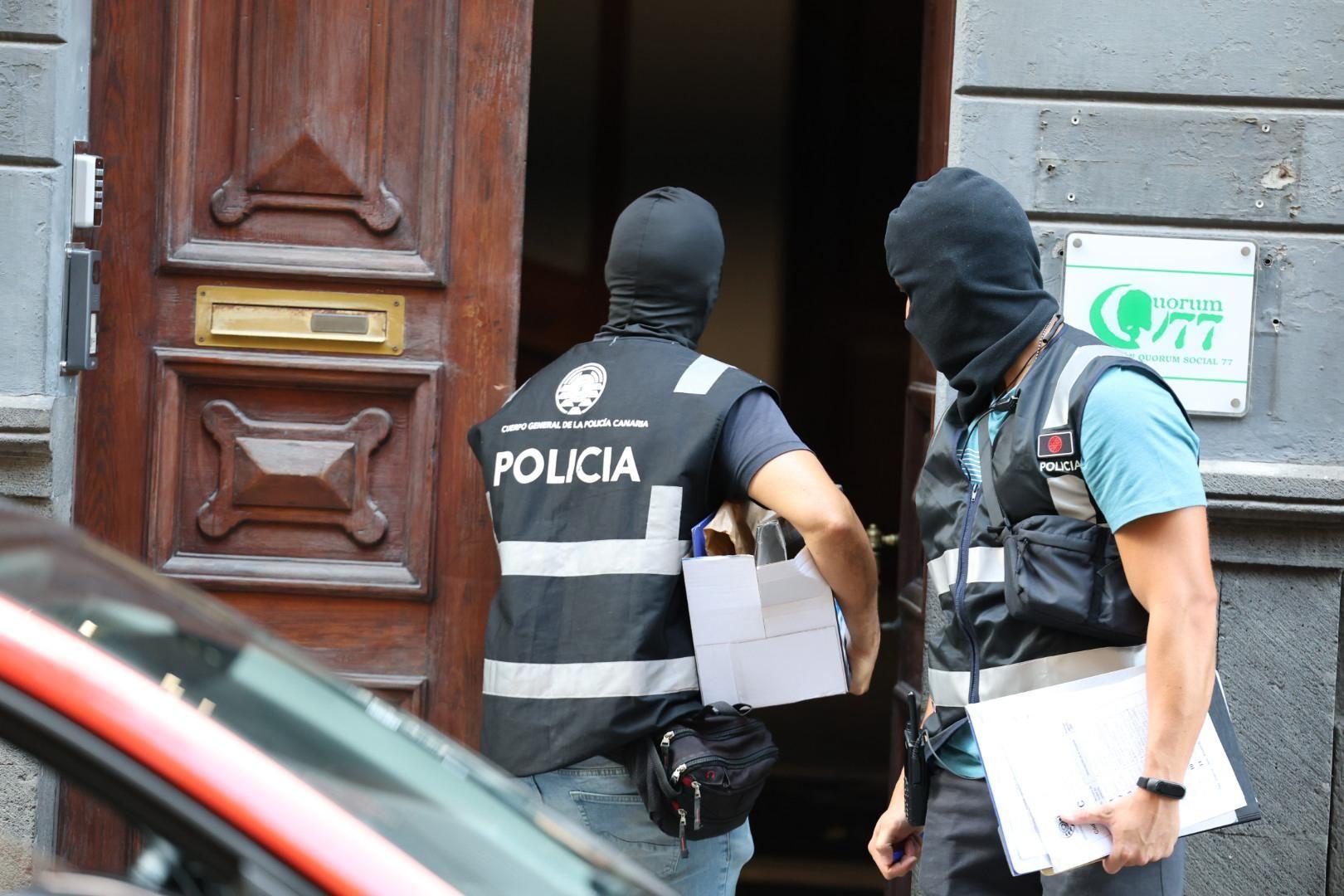 Caso Quórum 77: registro y desalojo del centro de menores en El Cabrón y de la sede