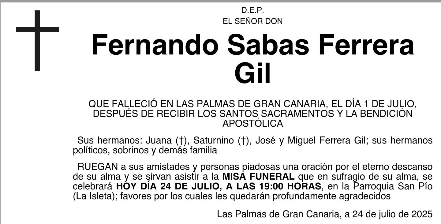 Fernando Sabas Ferrera Gil