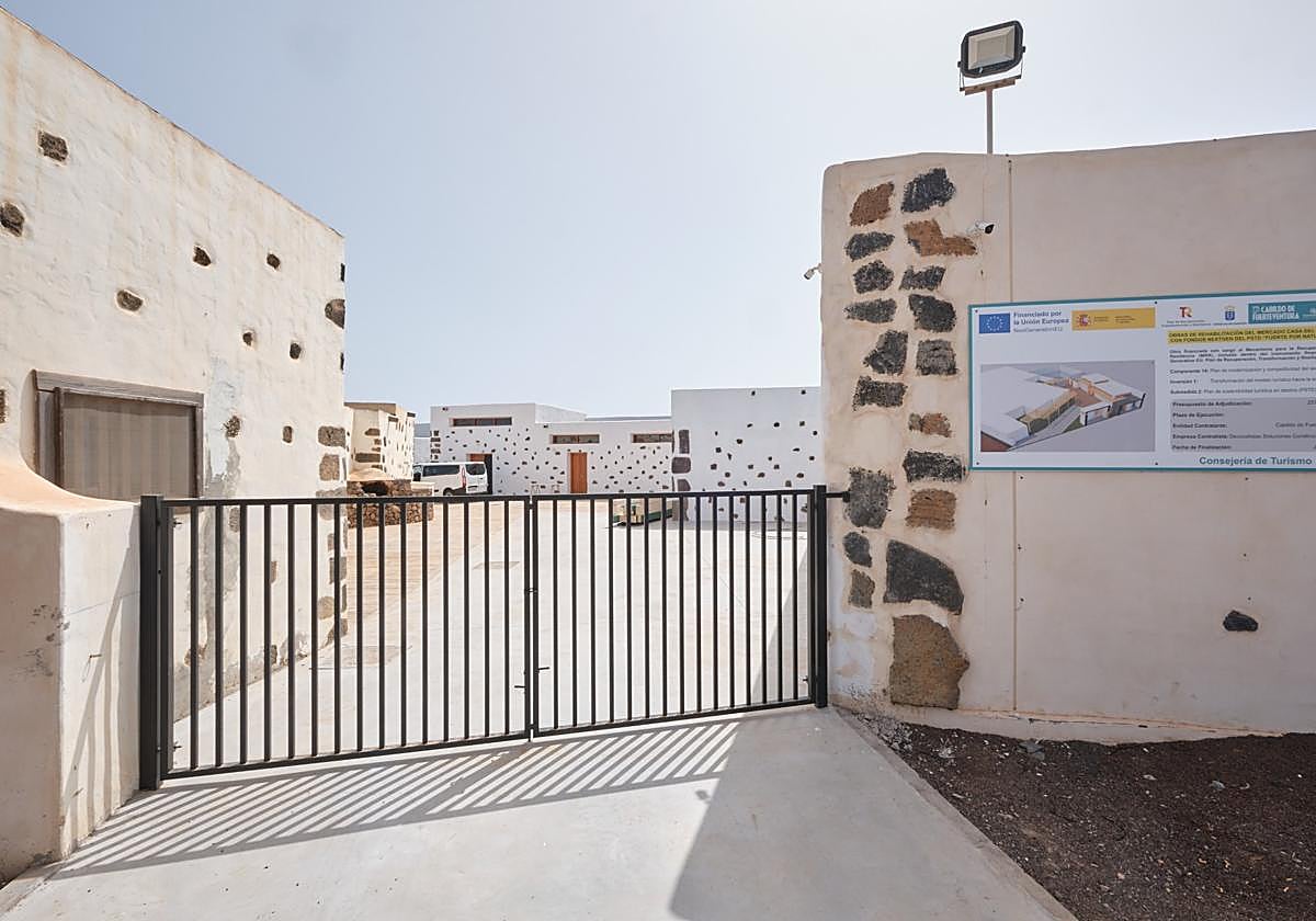 Así quedó el mercado de las tradiciones tras las obras.