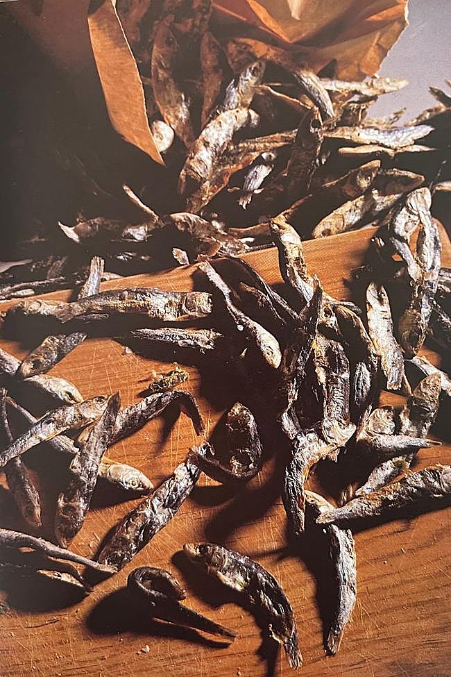 Pescado salado tanto para el enyesque como para el entullo