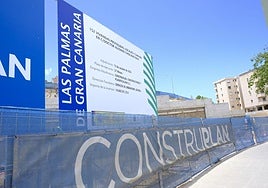 Imagen de las obras en la parcela de Alfonso Chiscano Díaz tomada esta misma semana.