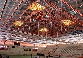 Techo del pabellón Víctor Miranda.