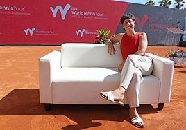 Carla Suárez, durante la entrevista.