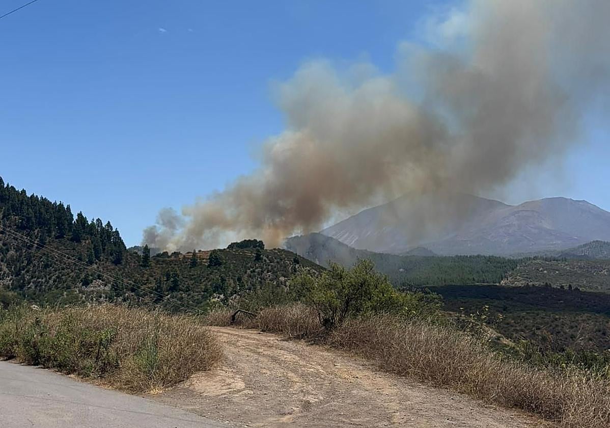 Conato de incendio en la zona de Los Partidos de Franquis.