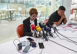 Onalia Bueno y Mencey Navarro, en una foto de archivo.