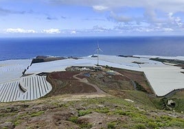Recreación de las instalaciones de la planta de biogás y compost en la ubicación prevista.