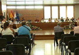 Un momento del pleno de este lunes.