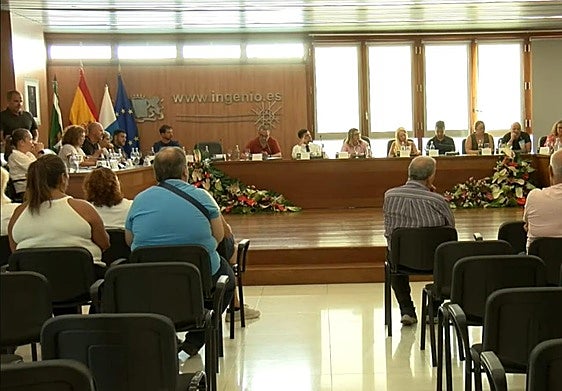 Un momento del pleno de este lunes.