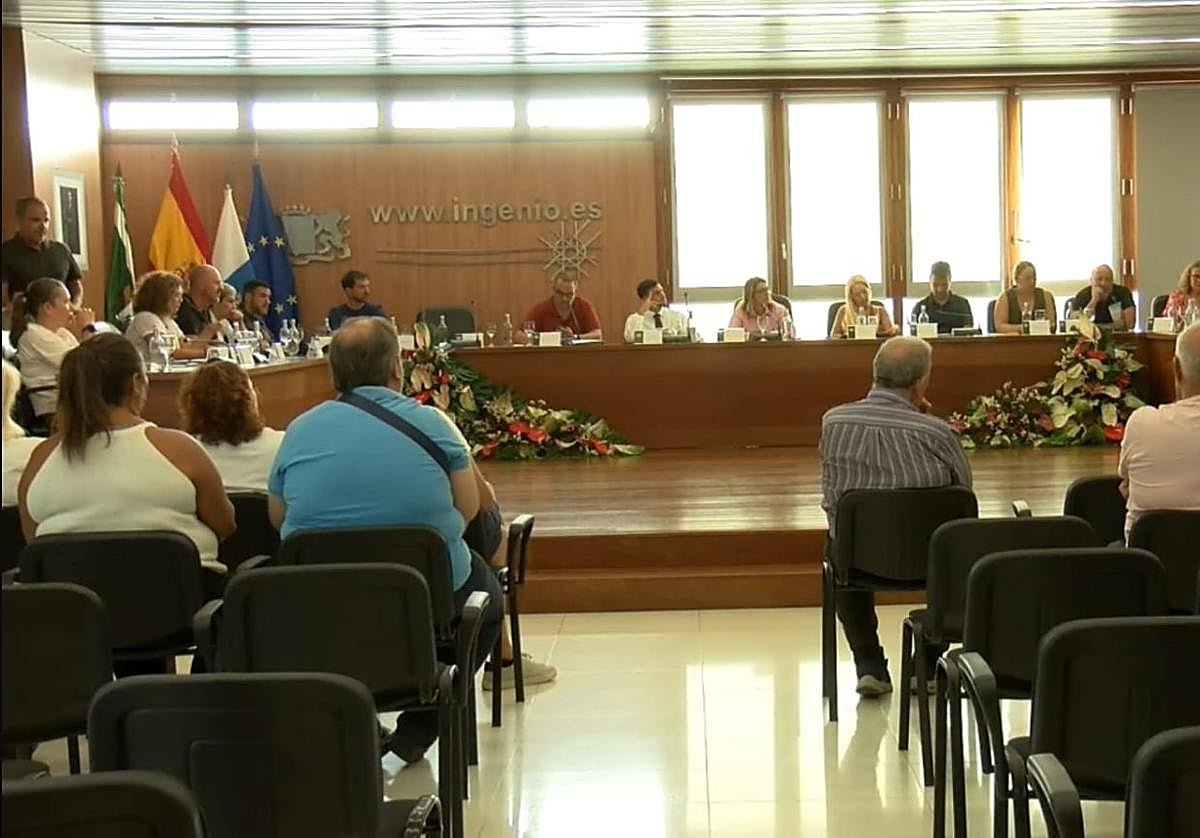 Un momento del pleno de este lunes.