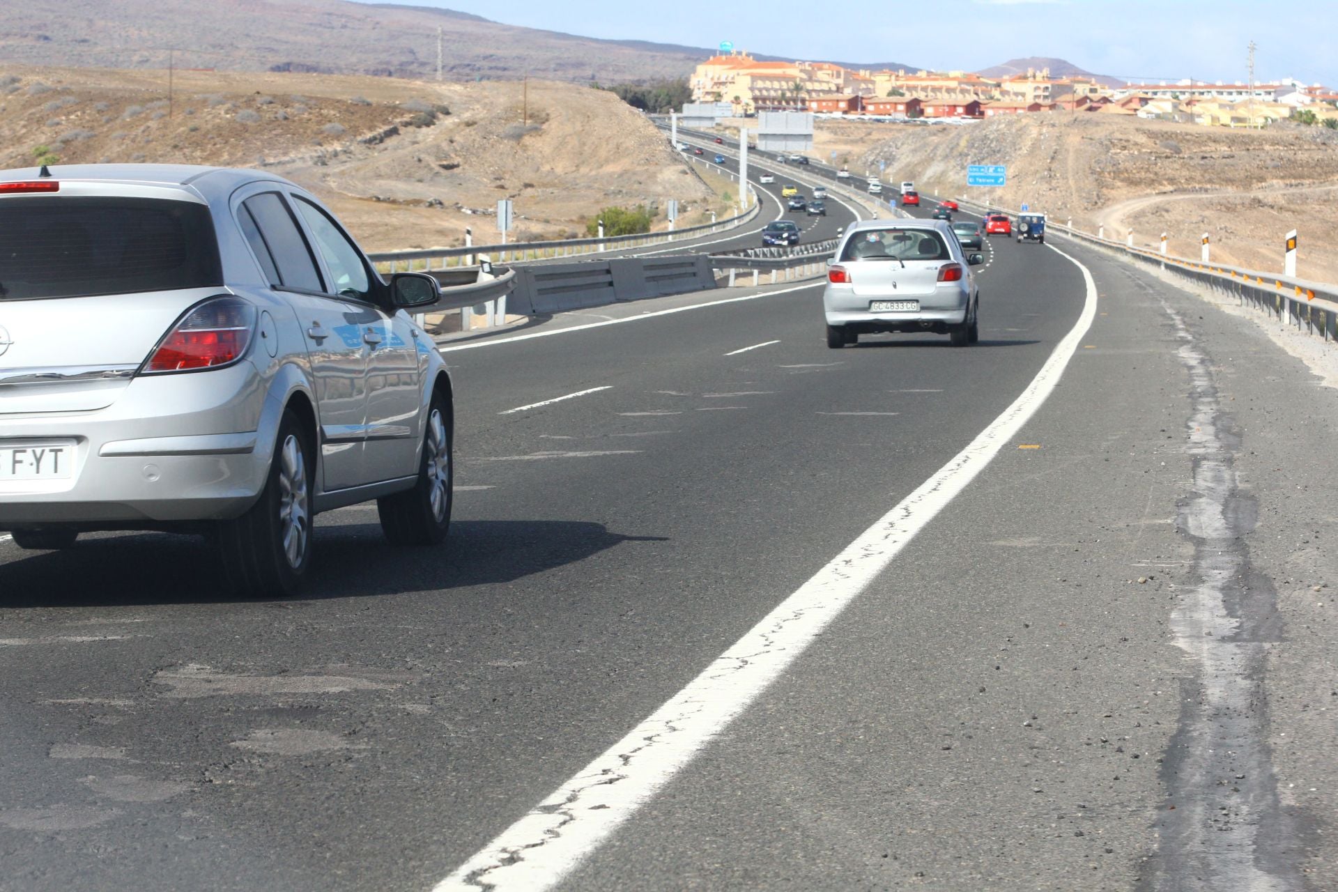Imagen de la GC-1 a su paso por Maspalomas.