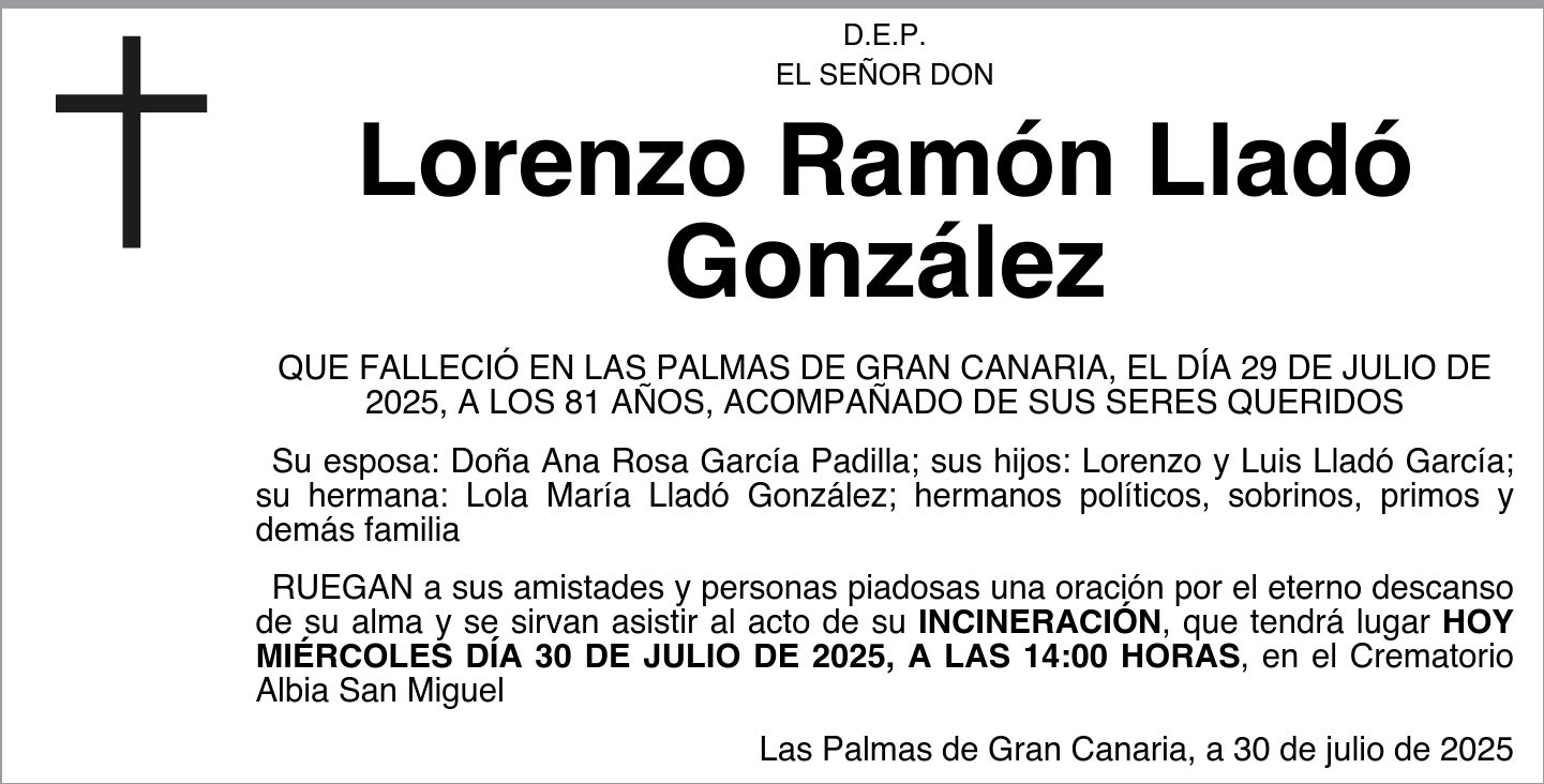 Lorenzo Ramón Lladó González