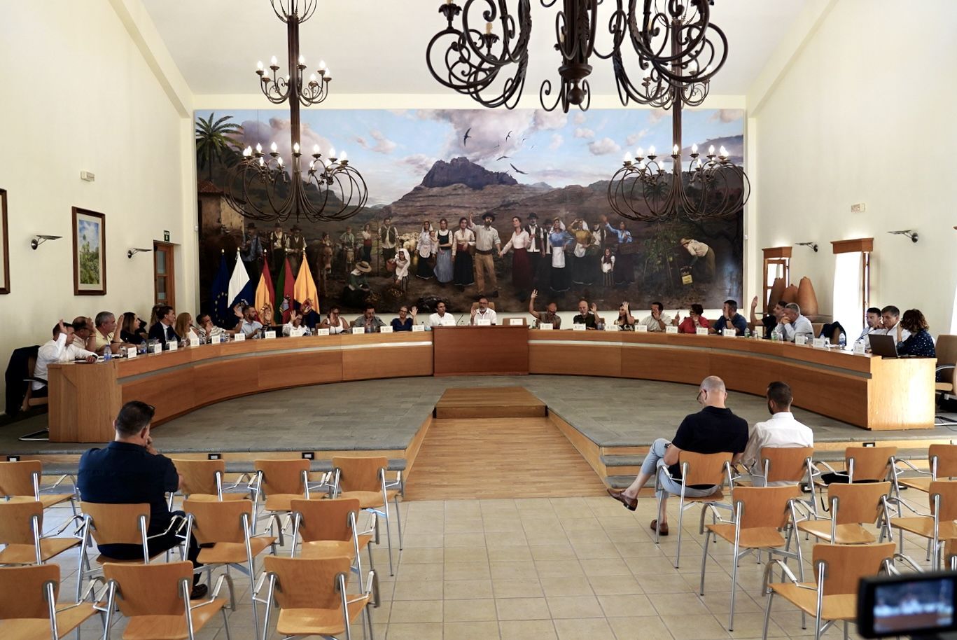 Pleno del Ayuntamiento de Santa Lucía de Tirajana, este jueves.