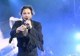 Manuel Carrasco durante un concierto