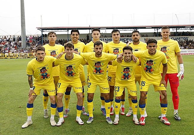 Once que presentó la UD en su duelo frente al Tenerife.